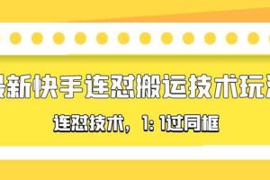 （5463期）对外收费990的最新快手连怼搬运技术玩法，1:1过同框技术（4月10更新）