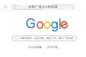 （7811期）谷歌广告从0到精通-关键词筛选，后台详解，搜索广告，展示广告实操（76节）
