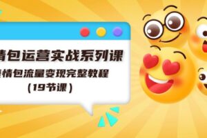 （11511期）表情包运营实战系列课，表情包流量变现完整教程（19节课）
