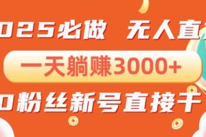 （13950期）抖音小雪花无人直播，一天躺赚3000+，0粉手机可搭建，不违规不限流，小…