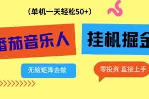 番茄音乐人挂G项目，多窗口去跑一天完稳定50+，零投资，简单无脑【揭秘】